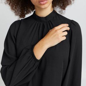 ICHI Cellani Long Sleeve Blouse Size Medium